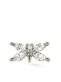 Lark & Berry 14kt white gold Butterfly diamond stud earring - Silver