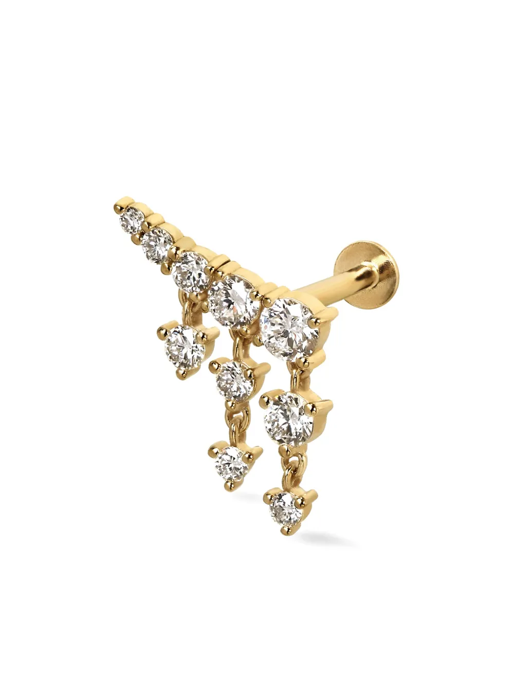 Lark & Berry 14kt yellow gold Royal Heiress diamond stud earring | Fine Jewelry | Image 2