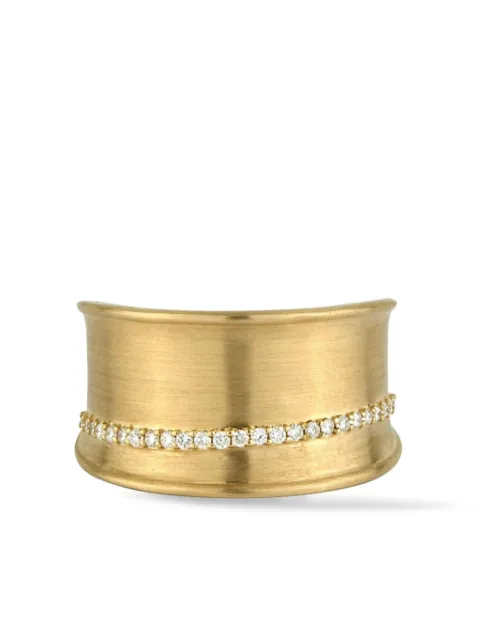 Lark & Berry anillo Dune en oro amarillo de 14kt con diamantes
