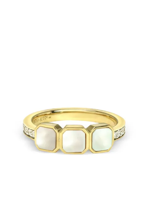 Lark & Berry anillo Eclipsis en oro amarillo de 18kt con diamantes