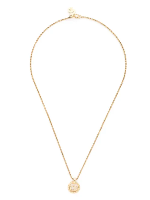 Collier à pendentif logo - Christian Dior Pre-Owned - Modalova