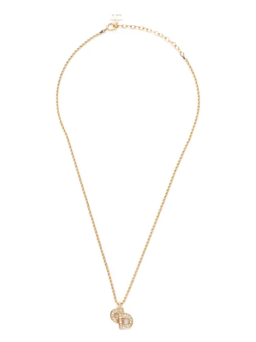 Collier à strass - Christian Dior Pre-Owned - Modalova