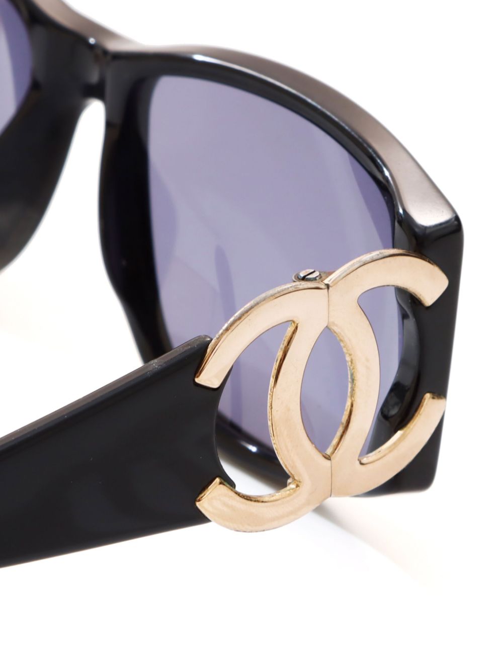 CHANEL 2000s CC rectangle-frame sunglasses Women