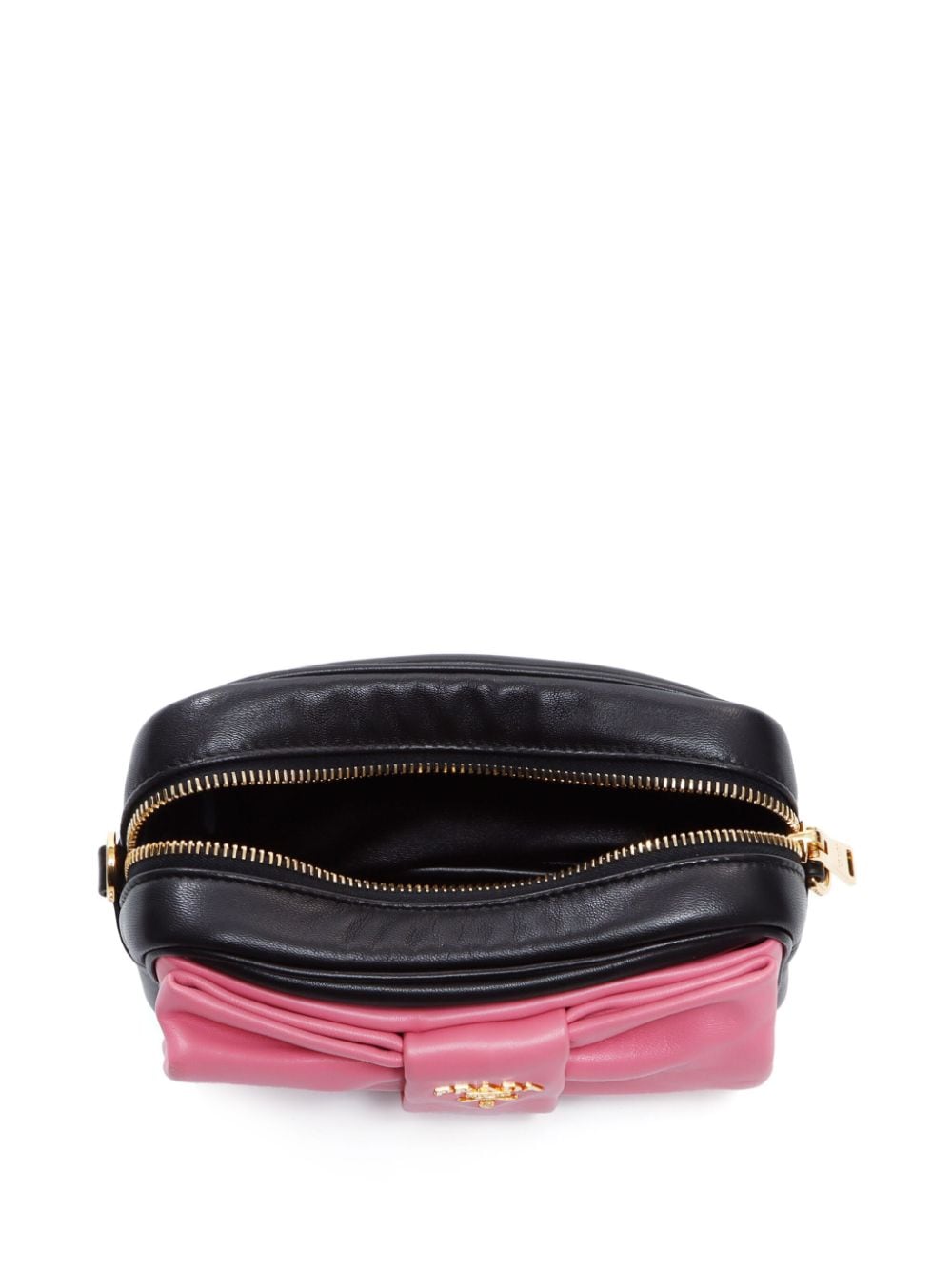 Pre-owned Prada Ribbon Leather Shoulder Bag In Pink