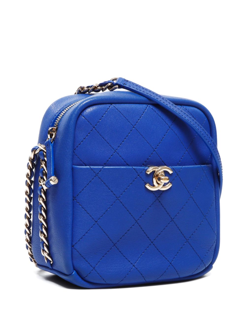 CHANEL 2018 CC diamond-quilted crossbody bag Women