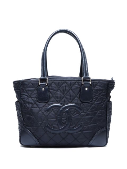 CHANEL 2006-2008 CC diamond-quilted tote bag Women