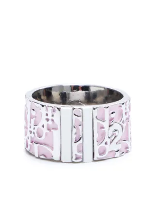 Christian Dior Trotter Monogram-embossed Ring - Rings