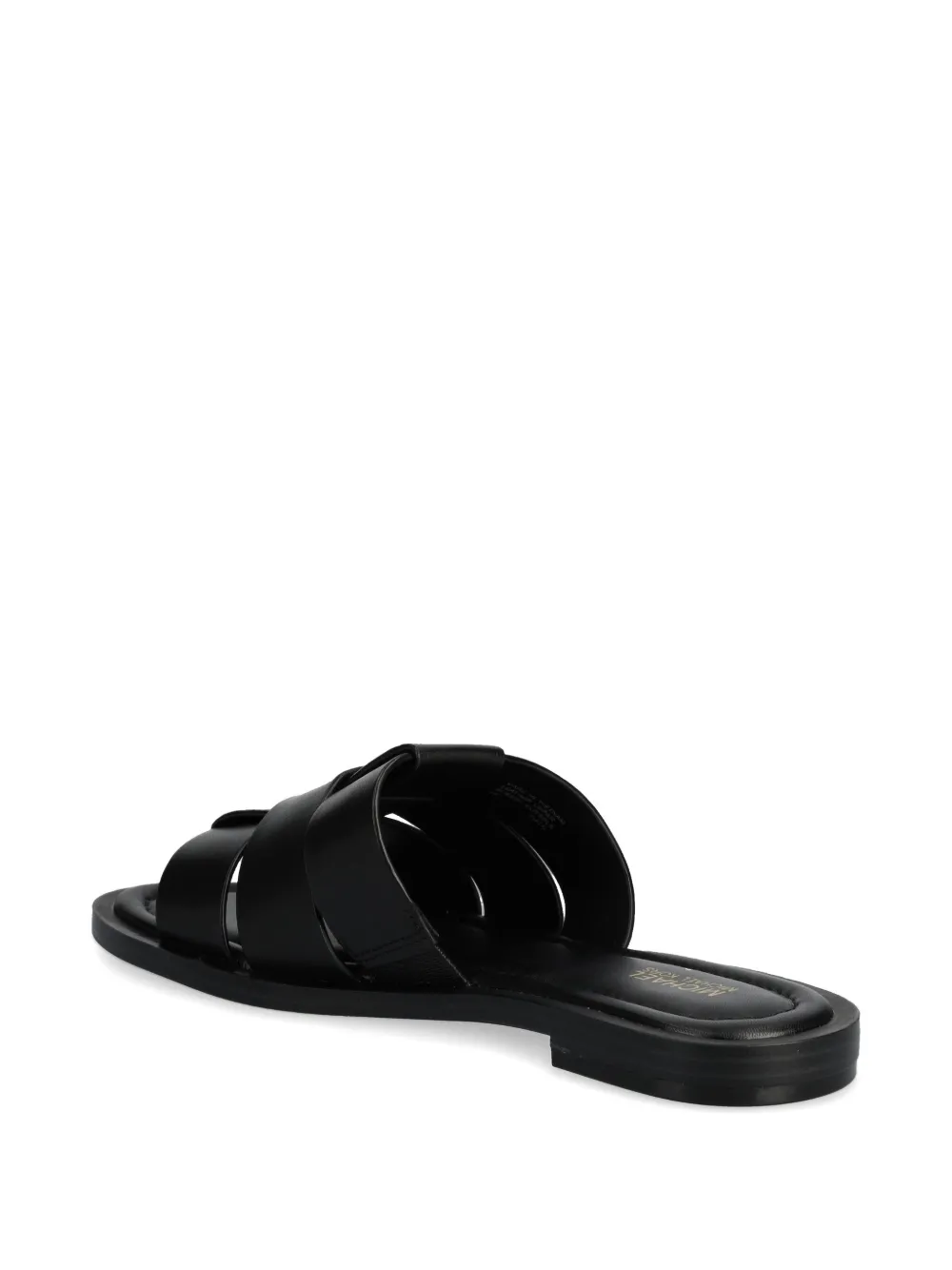 Michael Kors leather slides Black