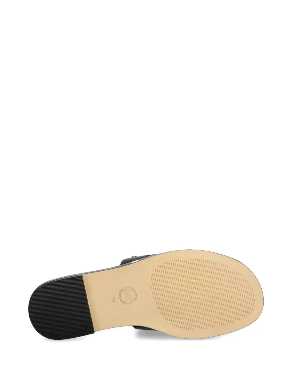 Michael Kors leather slides Black