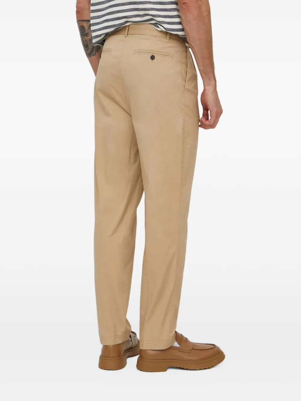 Michael Kors slim-fit cotton blend chino pants Beige