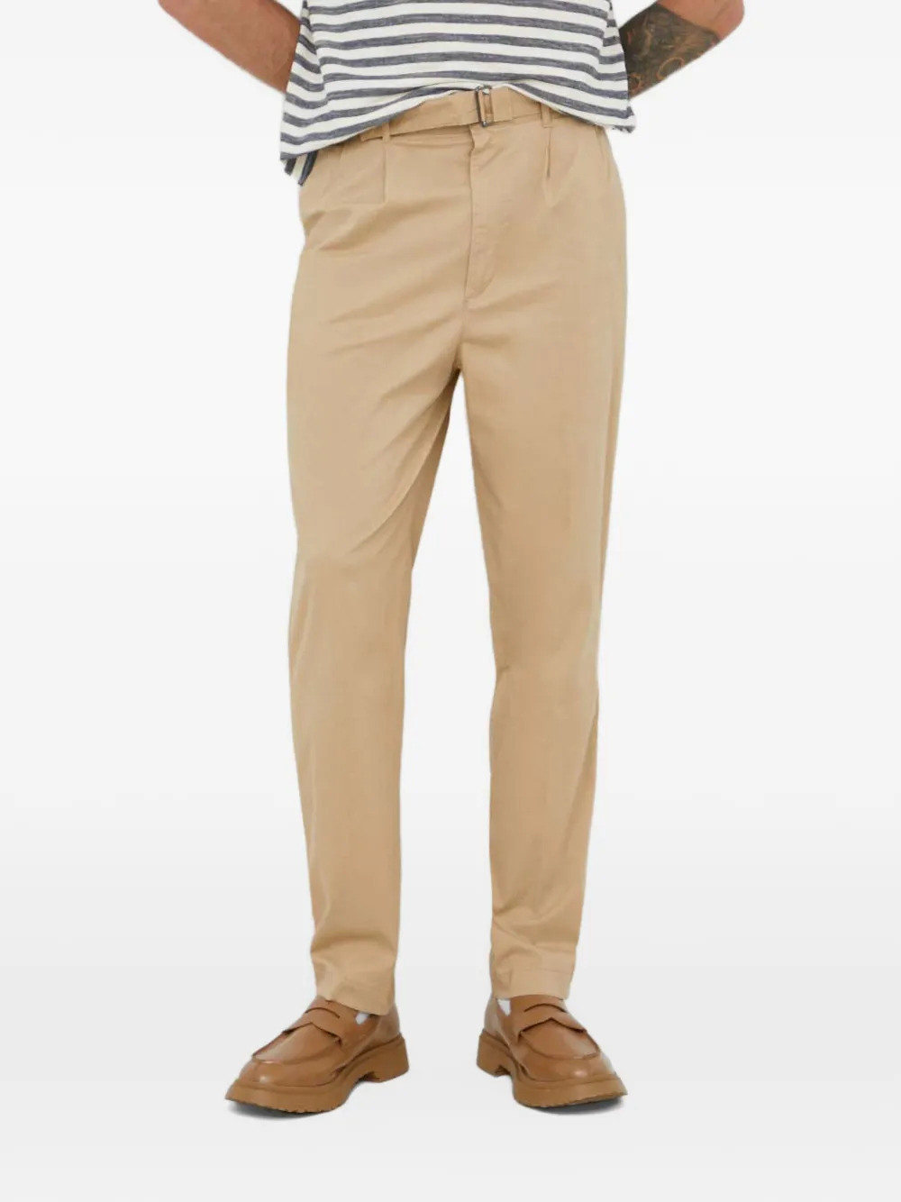 Michael Kors pantalon chino en coton mélangé à coupe slim - Tons neutres Michael Kors pantalon chino en coton mélangé à coupe slim - Tons neutres