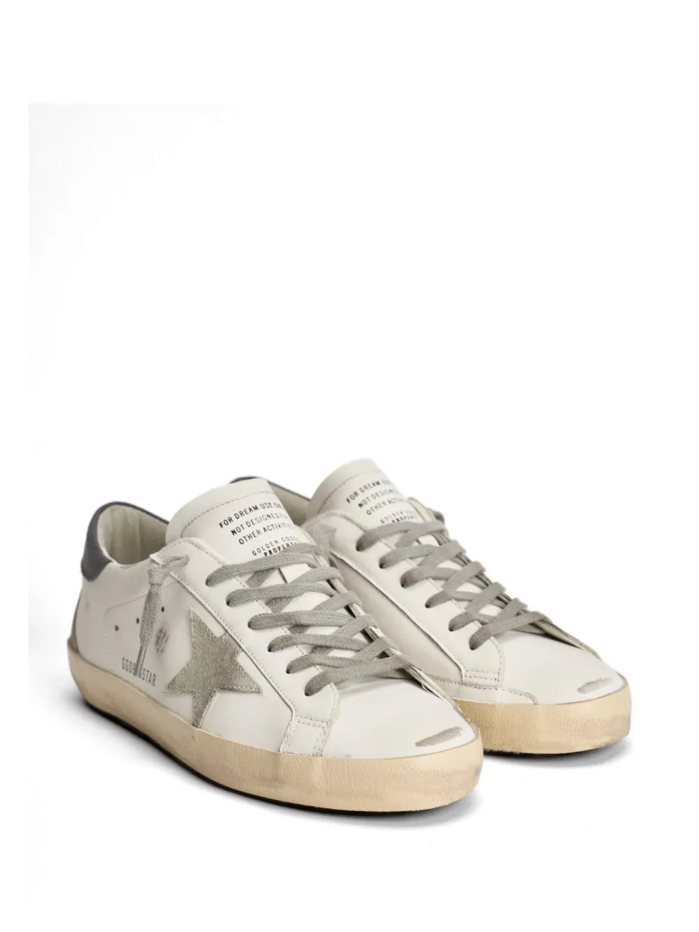 Golden Goose Super-Star gerafelde sneakers Beige