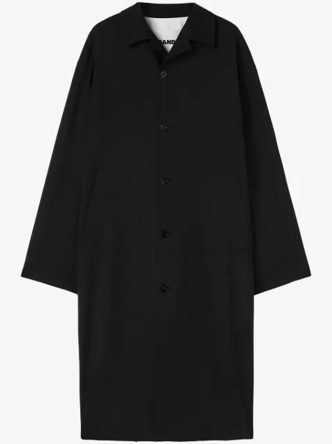 Jil Sander buttoned wool coat 