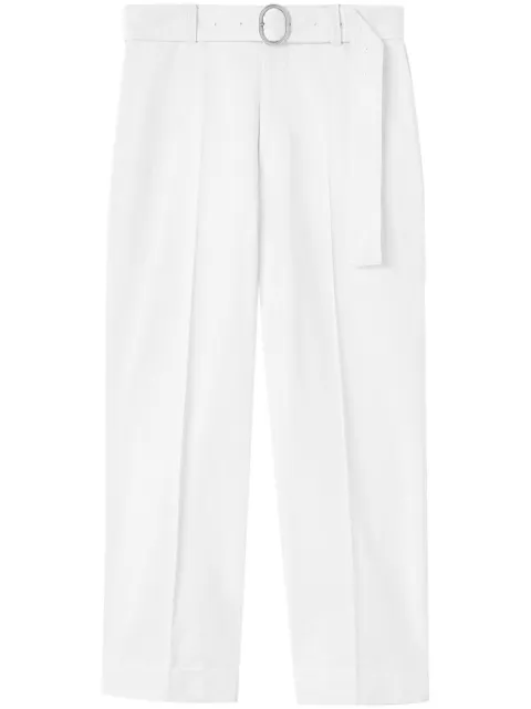 Jil Sander straight-leg belted cotton trousers 