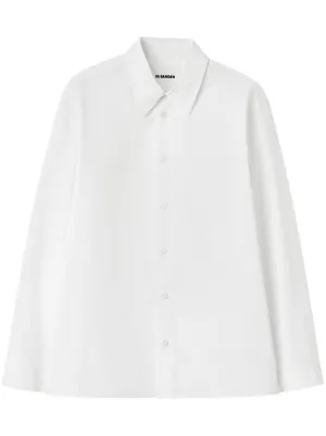 Jil Sander ジップアップ シャツ | ホワイト | FARFETCH JP