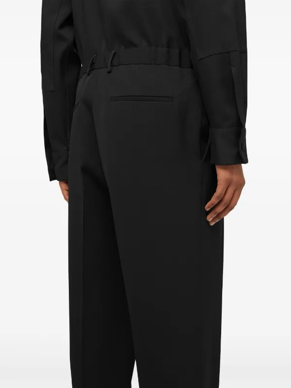 JIL SANDER ブラック テーパードパンツ（2022aw） Jil Sander テーパードパンツ | ブラック | FARFETCH JP