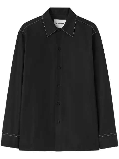 Jil Sander chemise à coutures contrastantes