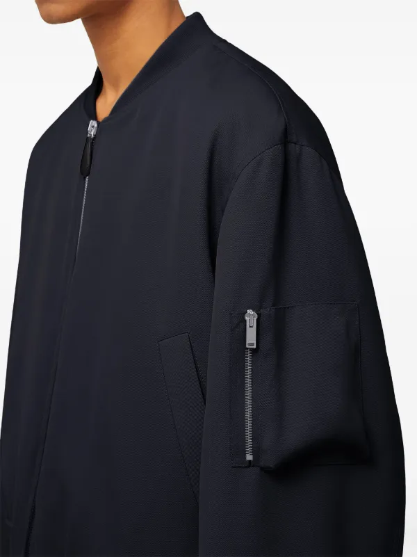 Jil Sander Padded Bomber Jacket | Blue | FARFETCH
