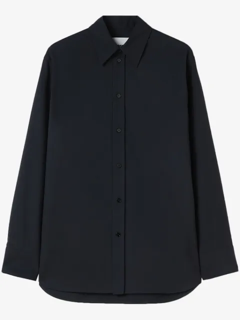 Jil Sander long-sleeve wool shirt