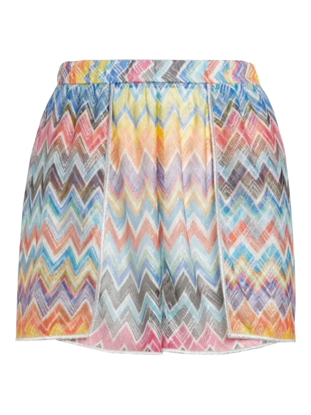 Missoni Zigzag-pattern Shorts In Blue