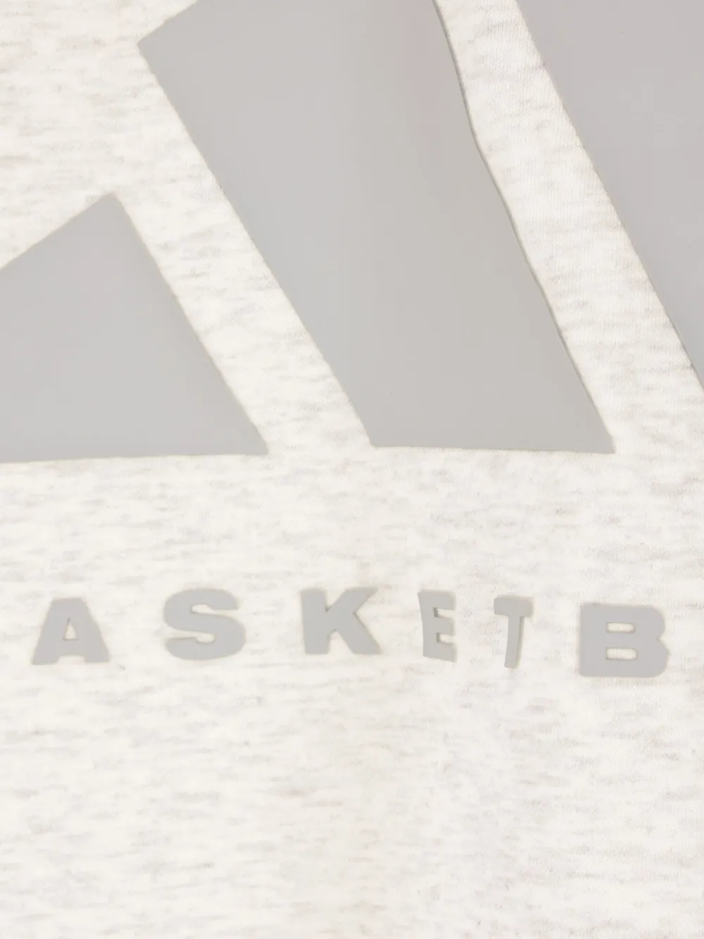 Adidas Originals Basketball-logo Printed Sweatshirt In White