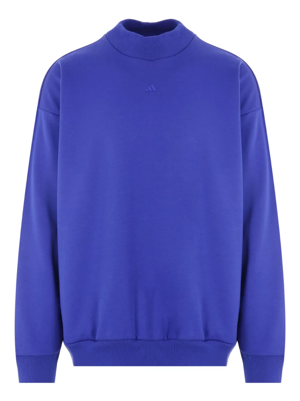 Adidas Originals Basketball-logo Printed Sweatshirt In Blue