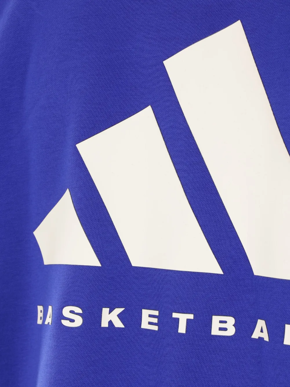 Adidas Originals Basketball-logo Printed Sweatshirt In Blue