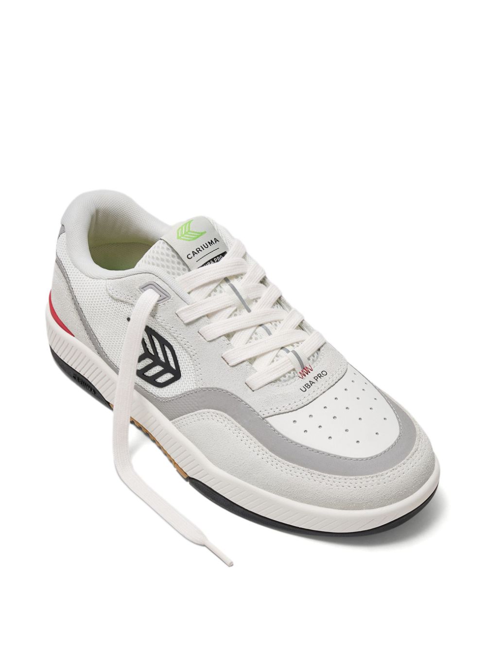Shop Cariuma Uba Pro Panelled Lace-up Sneakers In White