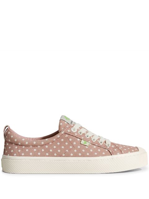 Cariuma Oca Low polka-dot organic cotton sneakers