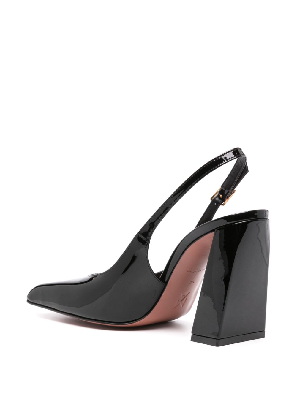 Amina Muaddi Charlotte 95 slingback pumps Zwart