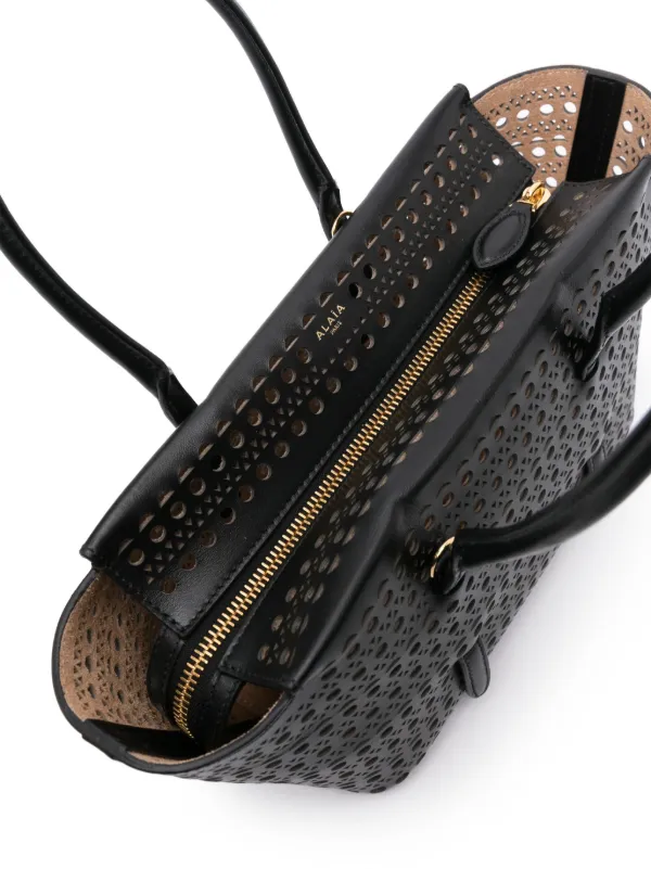 Alaïa Neo Mina 20 Tote Bag | Black | FARFETCH