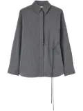 Jil Sander wrap wool shirt - Grey