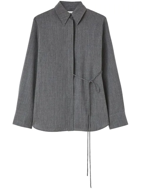 Jil Sander wrap wool shirt