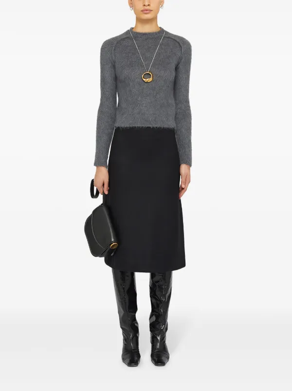 Jil Sander クルーネック プルオーバー | グレー | FARFETCH JP