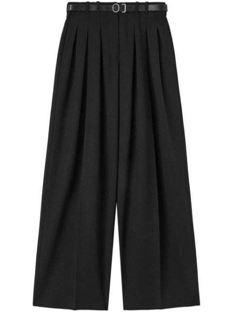 Jil Sander belted wool palazzo pants