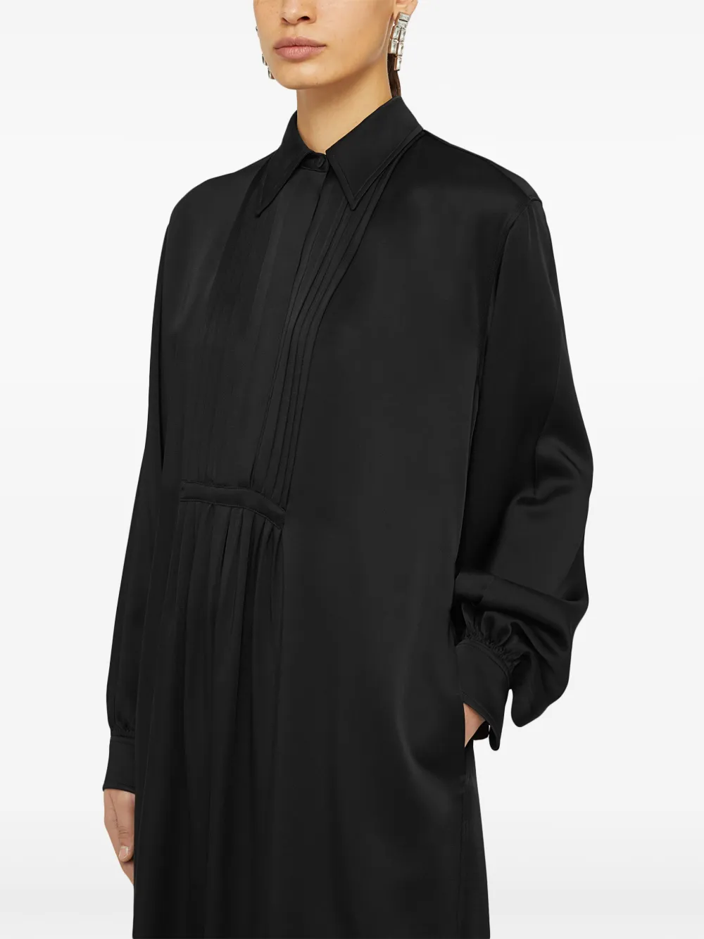 Jil Sander ロングスリーブ ドレス | ブラック | FARFETCH JP