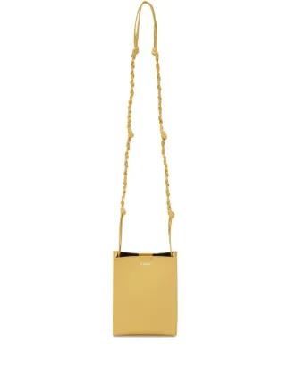 JIL SANDER ジルサンダー タングル レザー ショルダーバッグ イエロー Jil Sander Tangle ショルダーバッグ | イエロー | FARFETCH JP
