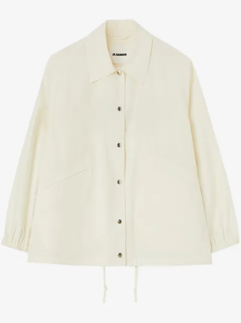 Jil Sander sobrecamisa con logo estampado