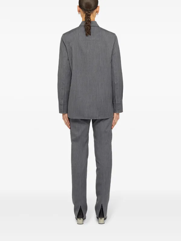 た○JIL SANDER Wool Trouser Tailor Made Jil Sander Wool Tailored Trousers | Grey | FARFETCH SG