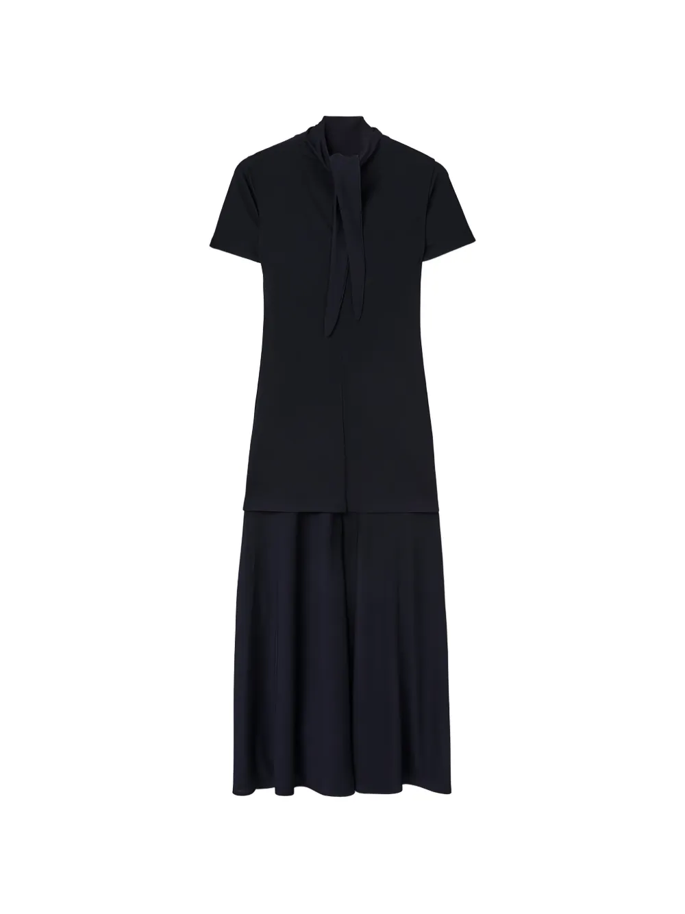 Jil Sander Gelaagde midi-jurk Blauw