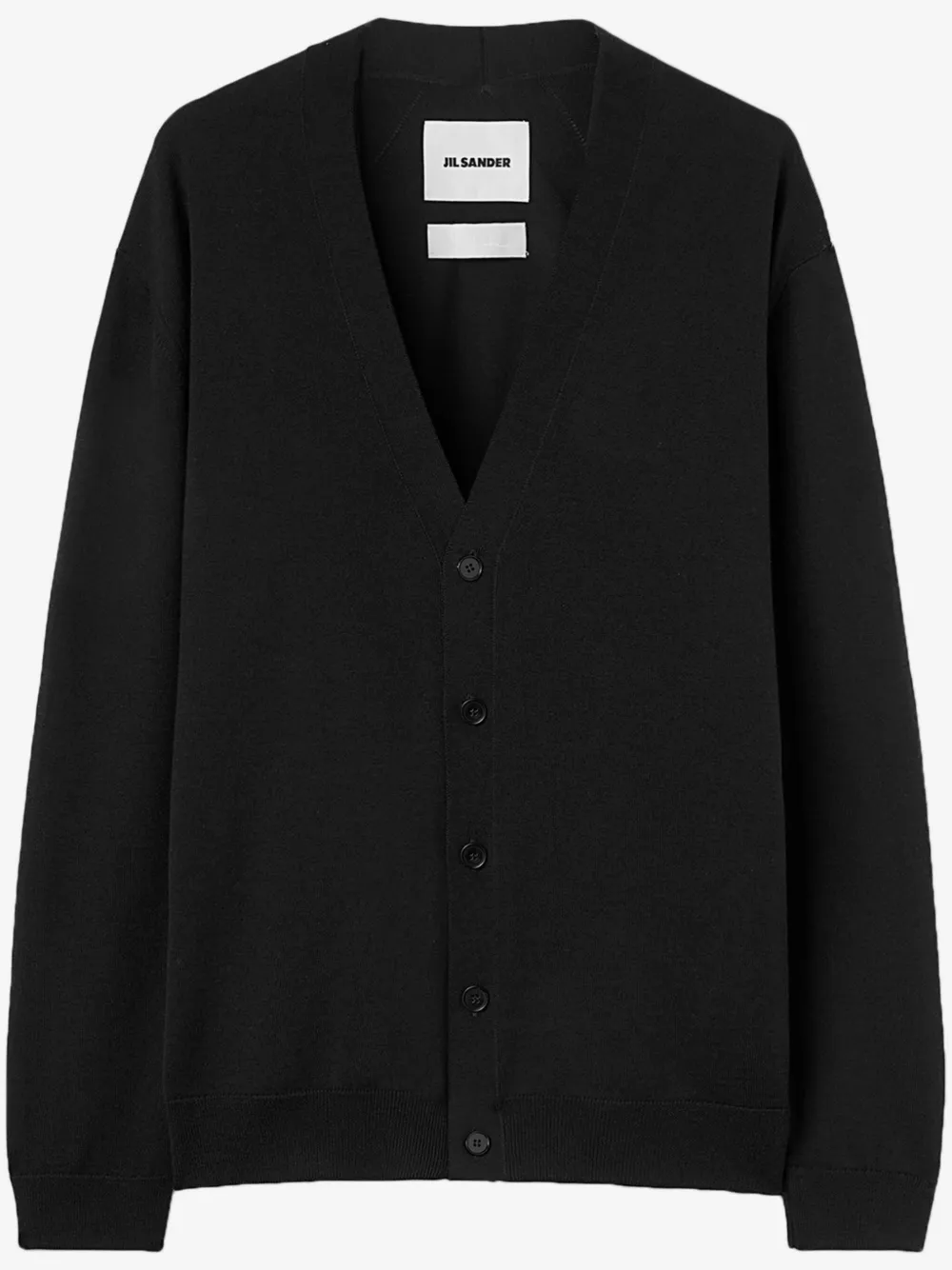 Jil Sander V-neck wool cardigan | Black | Image 1