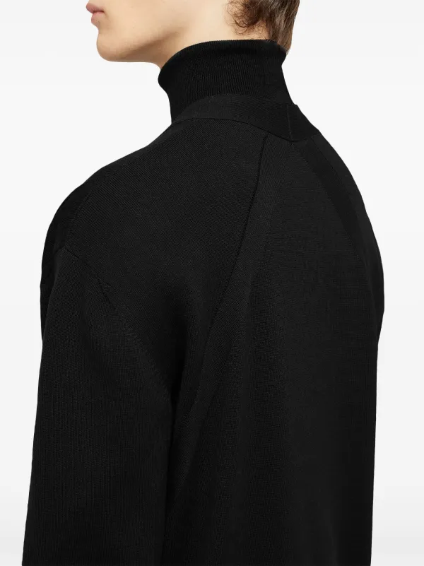 ジルサンダー Vネックウールジャケット ブラック Jil Sander Vネック カーディガン | ブラック | FARFETCH JP