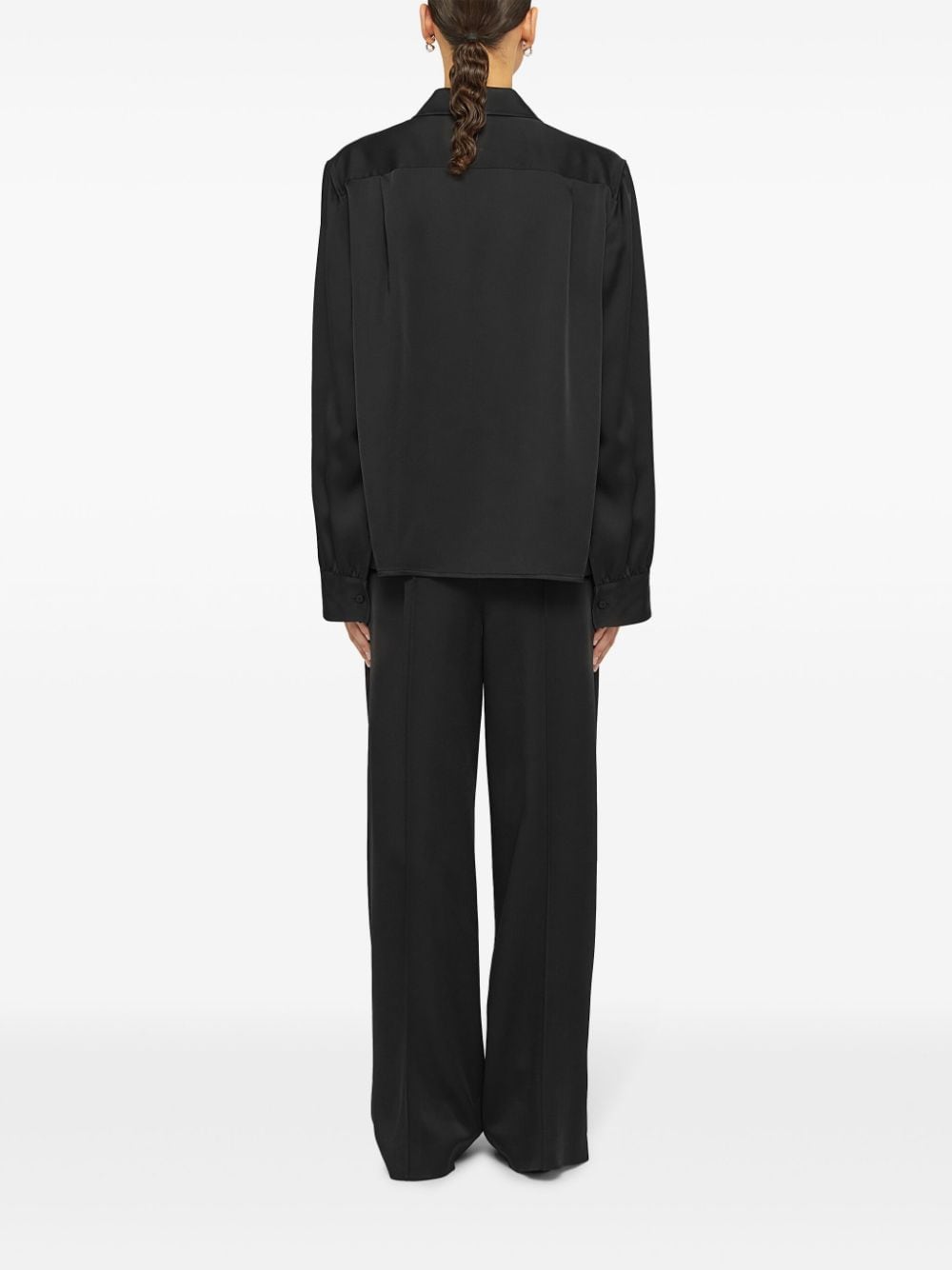 Shop Jil Sander Jewel-clip Button-fastening Shirt In Black