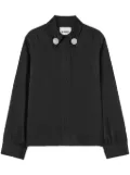 Jil Sander jewel-clip button-fastening shirt - Black