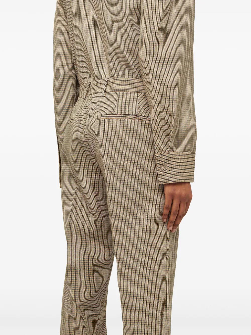 Jil Sander チェック ストレートパンツ | ニュートラル | FARFETCH JP