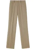 Jil Sander check-pattern straight-leg trousers - Neutrals