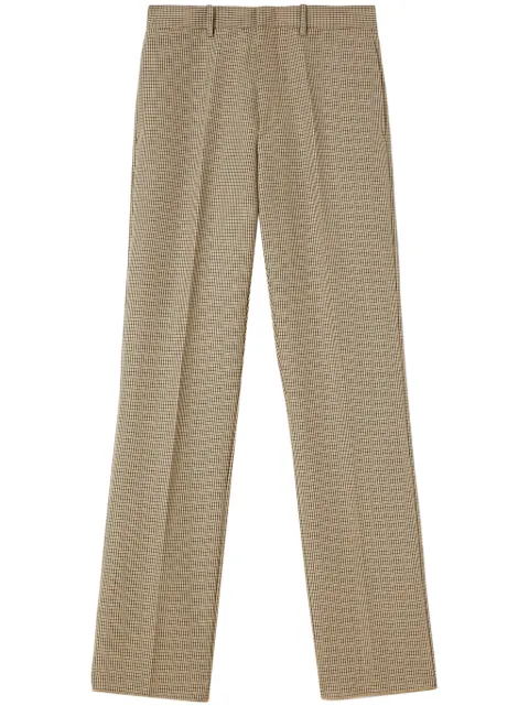 Jil Sander Calça reta com padronagem xadrez