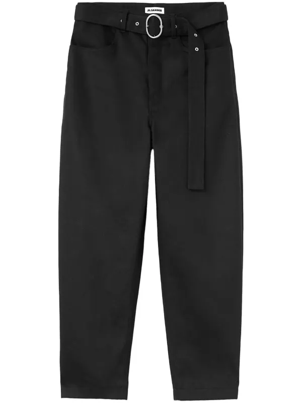 Jil Sander テーパードジーンズ | ブラック | FARFETCH JP