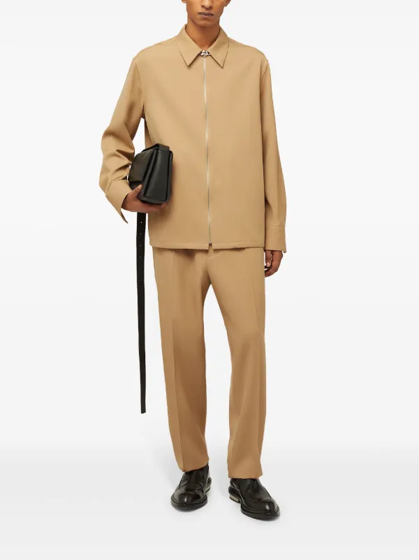 Jil Sander テーパード イージーパンツ | ブラウン | FARFETCH JP