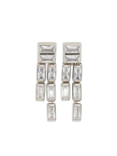 Jil Sander cubic zirconia drop earrings